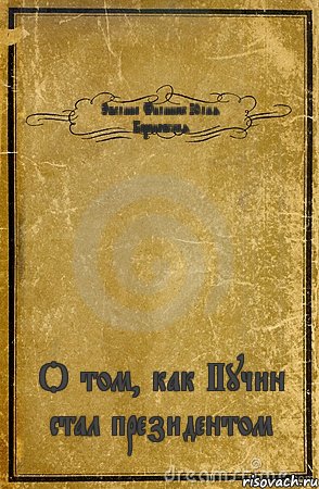 Эвелина Филинюк Юлия Барановская О том, как Пучин стал президентом, Комикс обложка книги