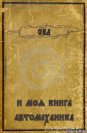 СИЛ и моя книга автомеханика, Комикс обложка книги