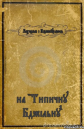 Заходим і Підписуємося на "Типичну Бджільну", Комикс обложка книги