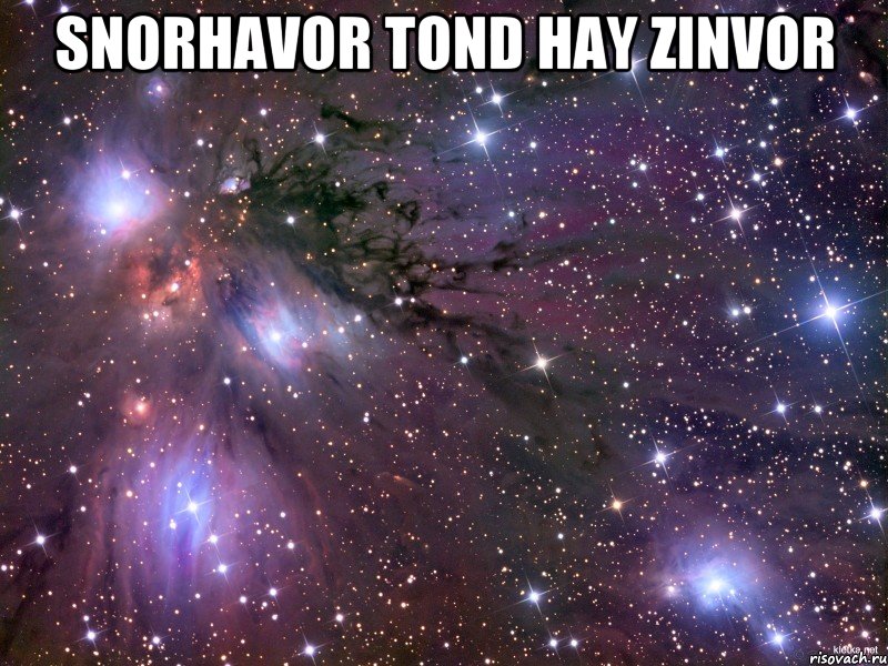 Snorhavor tond hay zinvor , Мем Космос