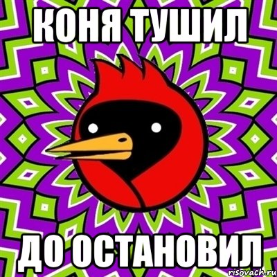 Коня тушил до остановил, Мем Омская птица