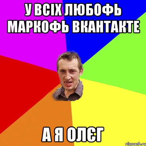 У всіх Любофь маркофь вкантакте А я Олєг, Мем Чоткий паца
