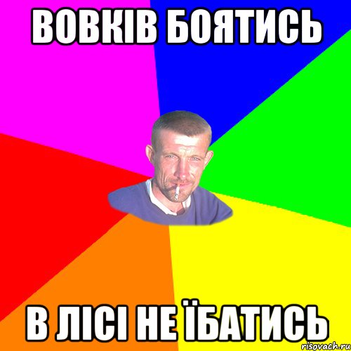 ВОВКІВ БОЯТИСЬ В ЛІСІ НЕ ЇБАТИСЬ