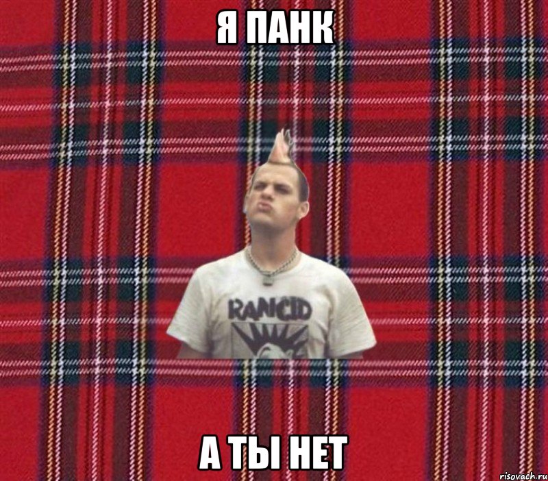 я панк а ты нет