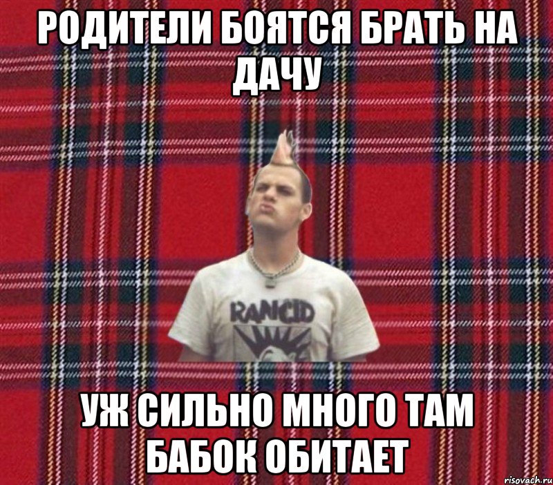 родители боятся брать на дачу уж сильно много там бабок обитает