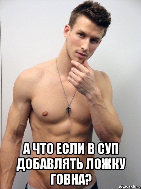  а что если в суп добавлять ложку говна?