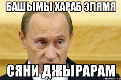 Башымы хараб элямя сяни джырарам, Мем путин