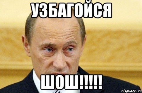 Узбагойся Шош!!!!!, Мем путин