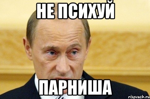 не психуй парниша, Мем путин