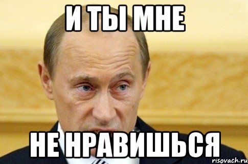 И ты мне не нравишься, Мем путин