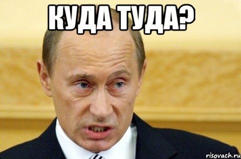 куда туда? , Мем путин