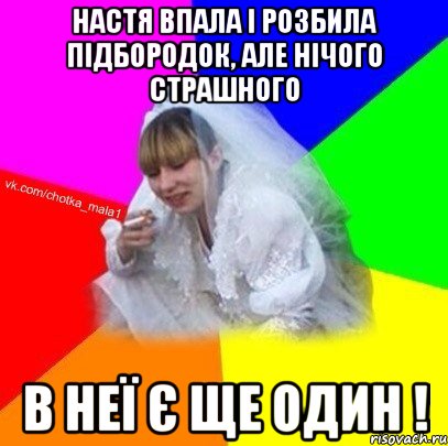 Настя впала і розбила підбородок, але нічого страшного в неї є ще один !