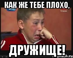 Как же тебе плохо, дружище!, Мем  Сашок Фокин