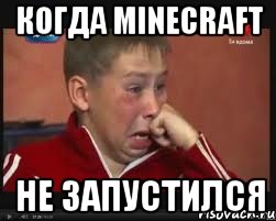Когда minecrаft Не запустился, Мем  Сашок Фокин