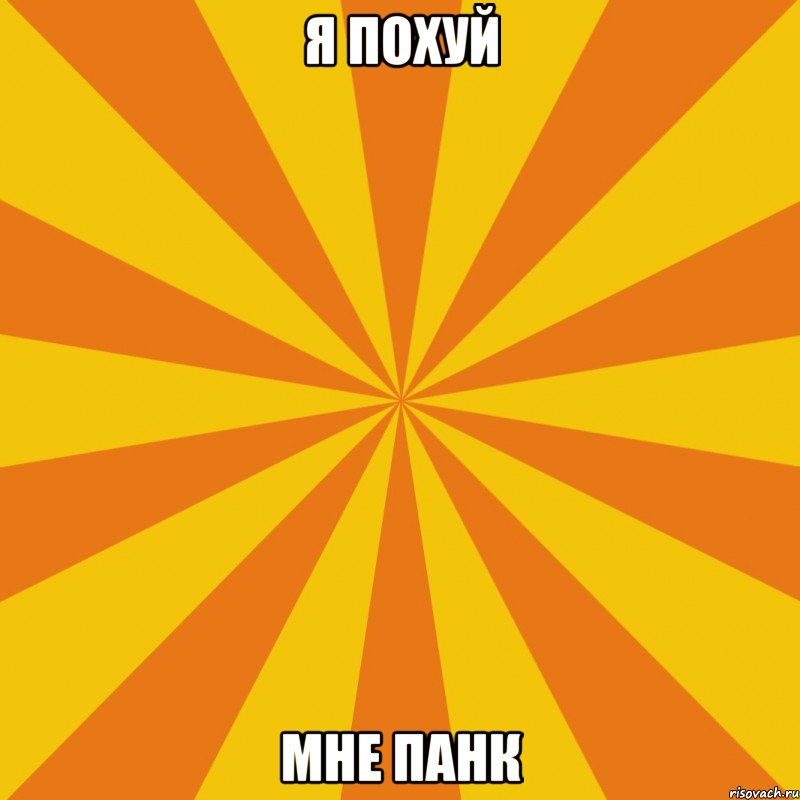 Я ПОХУЙ МНЕ ПАНК
