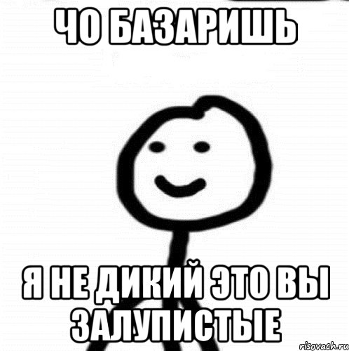 чо базаришь я не дикий это вы залупистые, Мем Теребонька (Диб Хлебушек)