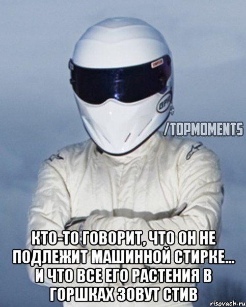  Кто-то говорит, что он не подлежит машинной стирке... И что все его растения в горшках зовут Стив