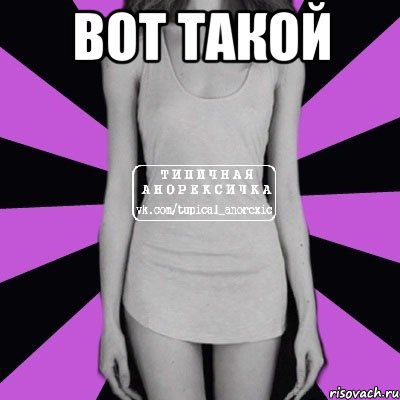 вот такой , Мем Типичная анорексичка