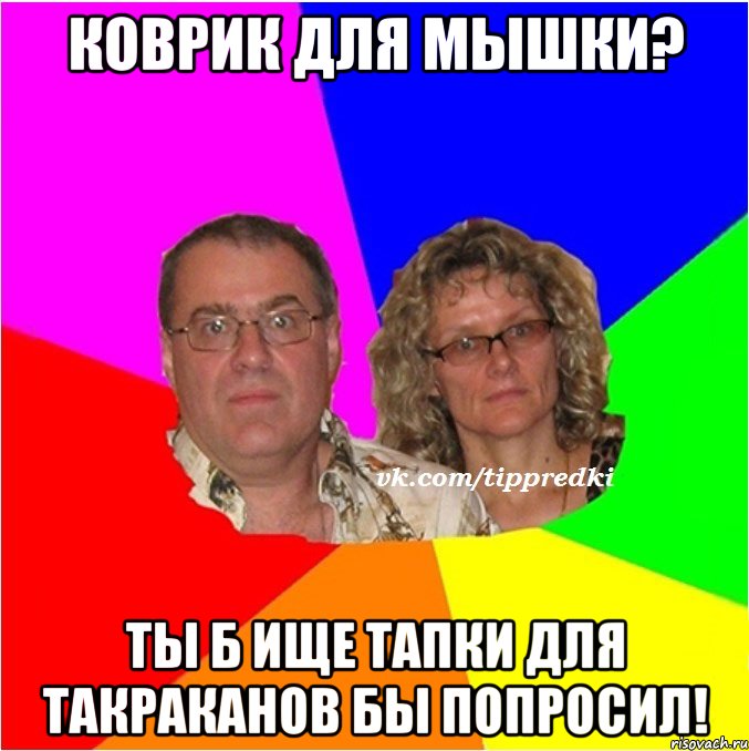 коврик для мышки? ты б ище тапки для такраканов бы попросил!