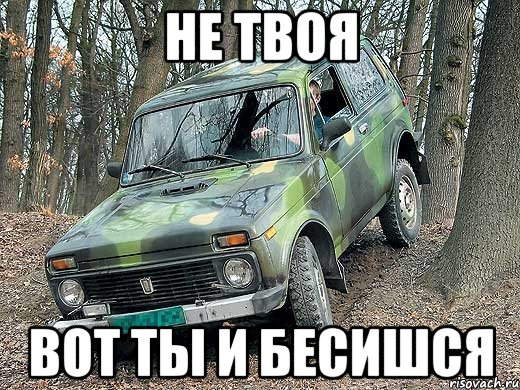 не твоя вот ты и бесишся