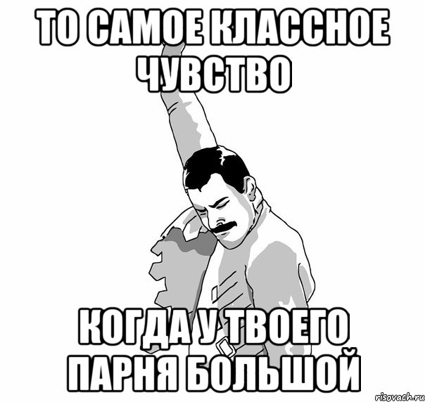 ТО САМОЕ КЛАССНОЕ ЧУВСТВО КОГДА У ТВОЕГО ПАРНЯ БОЛЬШОЙ, Мем   Фрэдди Меркьюри (успех)