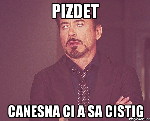 Pizdet Canesna ci a sa cistig, Мем твое выражение лица