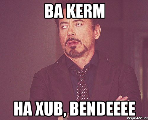 Ba Kerm ha xub, bendeeee, Мем твое выражение лица