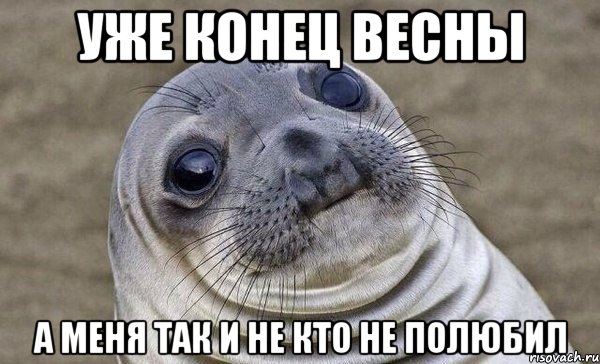 Уже конец весны а меня так и не кто не полюбил