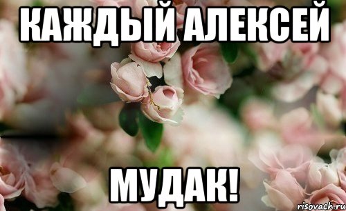 Каждый Алексей Мудак!