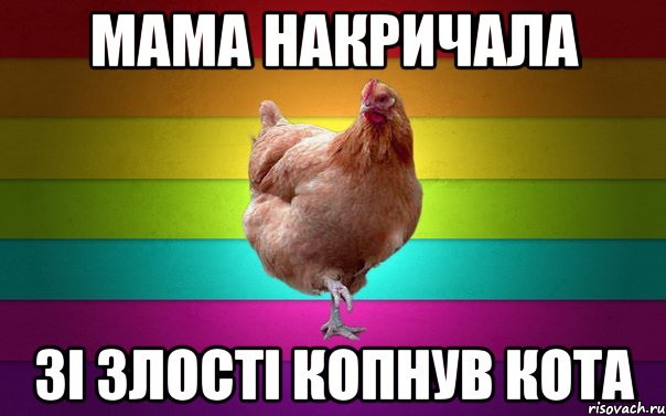 Мама накричала зі злості копнув кота