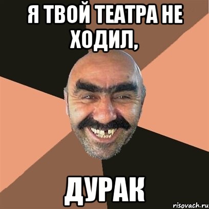 Я твой театра не ходил, Дурак, Мем Я твой дом труба шатал