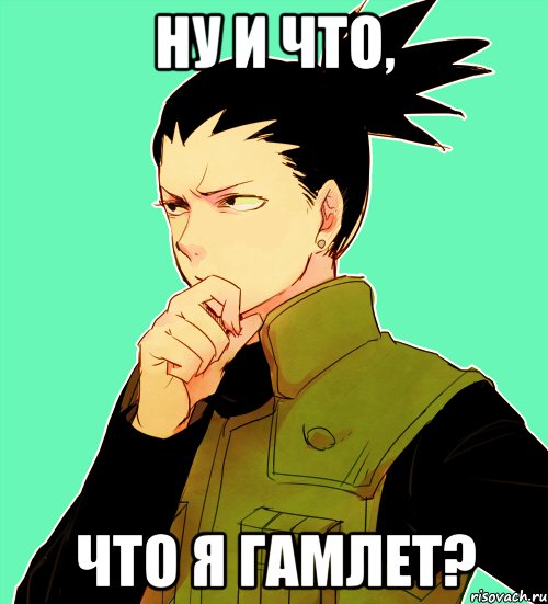 ну и что, что я гамлет?