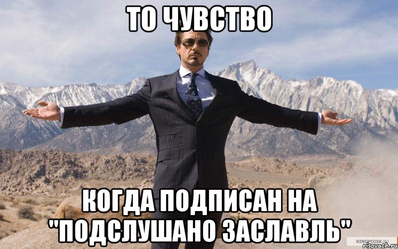 То чувство Когда подписан на "Подслушано Заславль", Мем железный человек