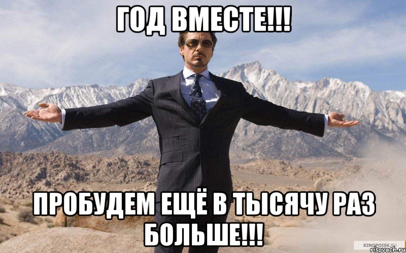 Год вместе!!! Пробудем ещё в тысячу раз больше!!!, Мем железный человек