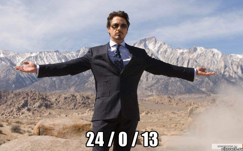  24 / 0 / 13, Мем железный человек