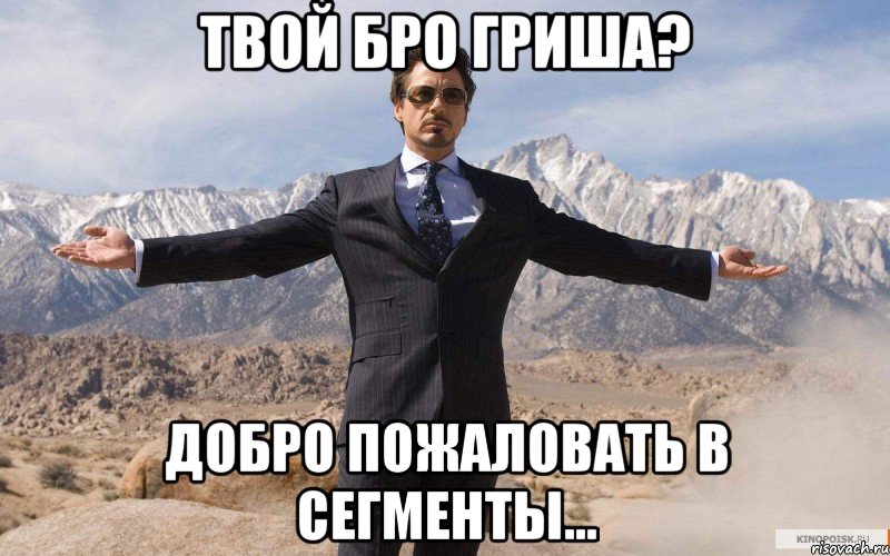 Твой бро Гриша? Добро пожаловать в сегменты..., Мем железный человек