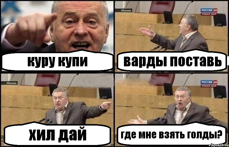 куру купи варды поставь хил дай где мне взять голды?, Комикс Жириновский