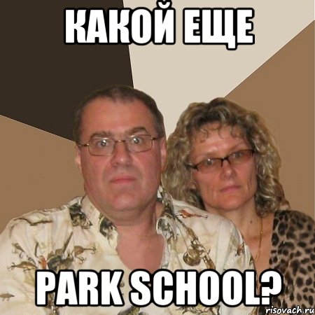 Какой еще PARK school?, Мем  Злые родители