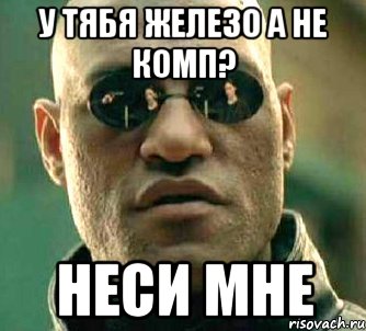 у ТЯБЯ железо а не комп? НЕСИ МНЕ