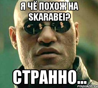 я чё похож нa skarabei? стрaнно...