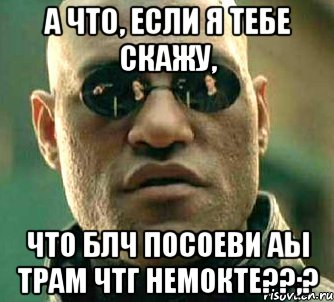 а что, если я тебе скажу, что блч посоеви аы трам чтг немокте??;?