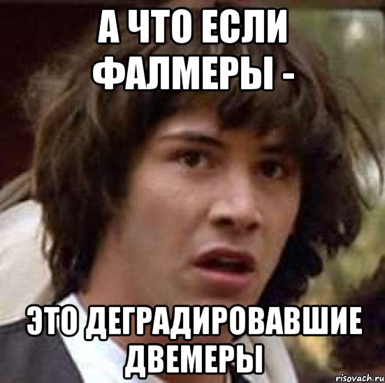 А ЧТО ЕСЛИ ФАЛМЕРЫ - ЭТО ДЕГРАДИРОВАВШИЕ ДВЕМЕРЫ, Мем А что если (Киану Ривз)