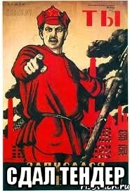 сдал тендер
