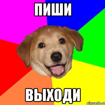 ПИШИ ВЫХОДИ, Мем Advice Dog