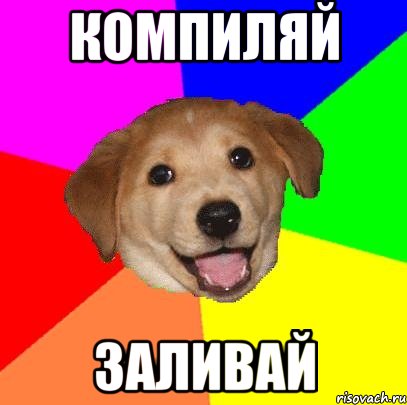 компиляй заливай, Мем Advice Dog