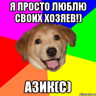 Я просто люблю своих хозяев!) Азик(c), Мем Advice Dog