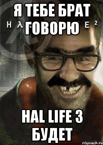 Я ТЕБЕ БРАТ ГОВОРЮ hal life 3 будет, Мем Ашот Фримэн