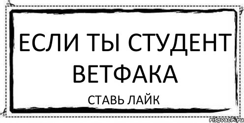 ЕСЛИ ТЫ СТУДЕНТ ВЕТФАКА СТАВЬ ЛАЙК, Комикс Асоциальная антиреклама