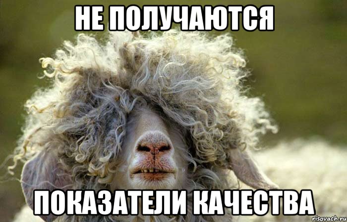 НЕ ПОЛУЧАЮТСЯ ПОКАЗАТЕЛИ КАЧЕСТВА
