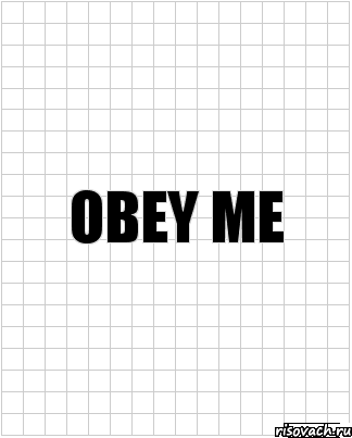 obey me, Комикс  бумага